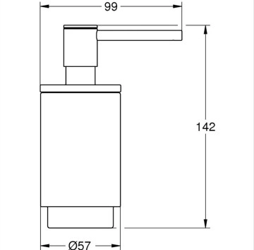 Дозатор за течен сапун Selection хром 41028000 GROHE