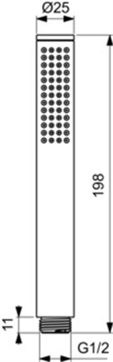Душ слушалка IdealRain хром IDEAL STANDARD