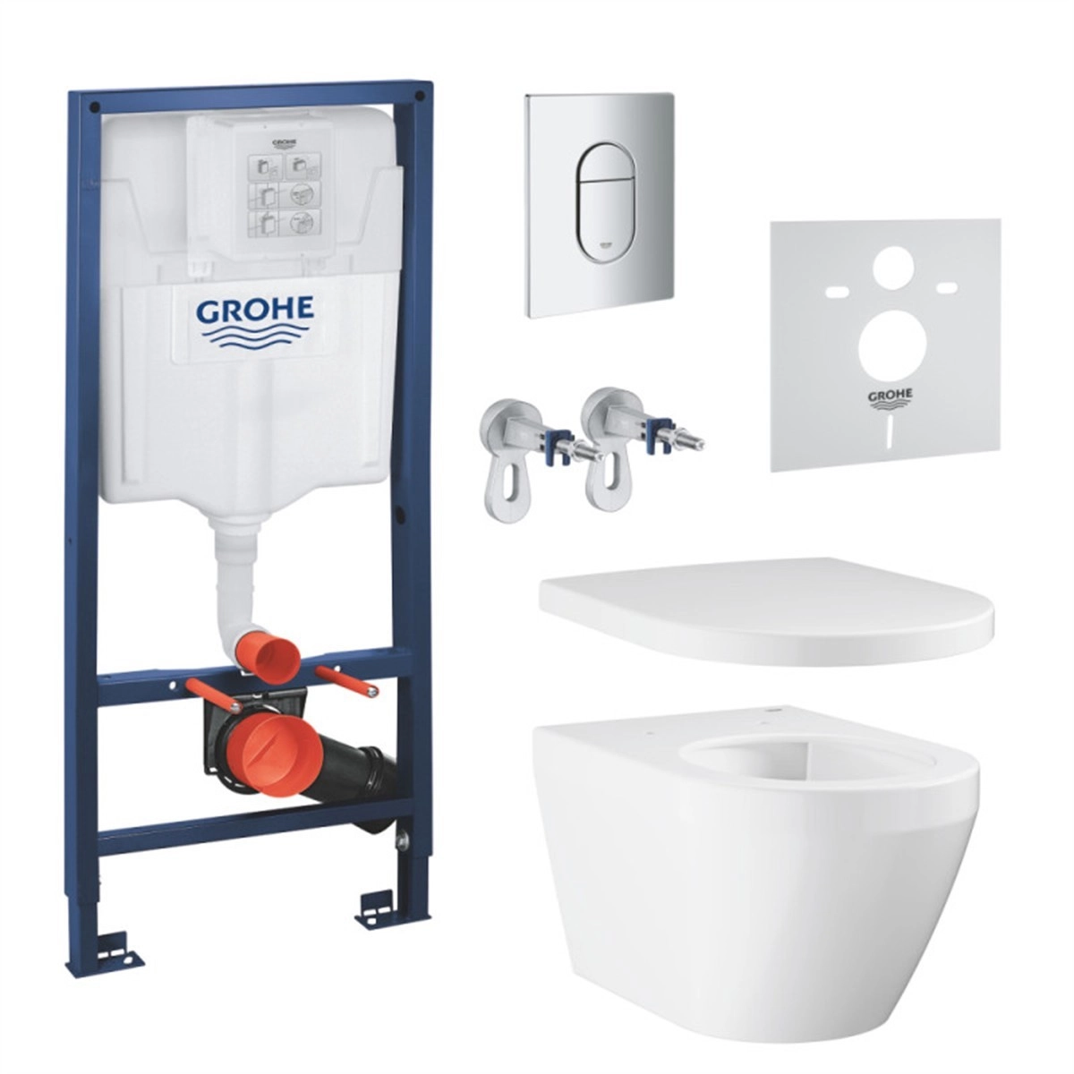 Kомплект Grohe 6 в 1 Solido Euro Ceramic Rimless 102514SH00 GROHE