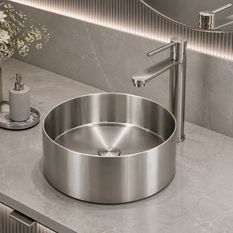 PURE STEEL УМИВАЛНИК ОТ НЕРЪЖДАЕМА СТОМАНА 3611BS
