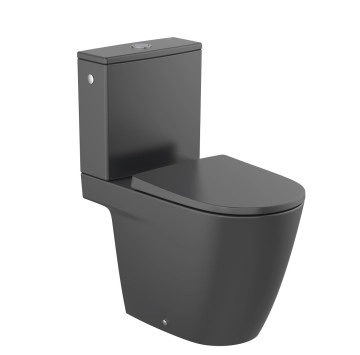Тоалетна чиния за моноблок Ona Compact Rimless черен мат ROCA