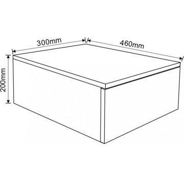 Шкаф за баня ICP3046-2 дървесен ИНТЕР КЕРАМИК