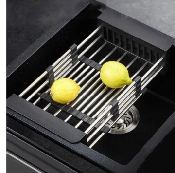 Комплект кухненска мивка черна с дозатор и отцедник.