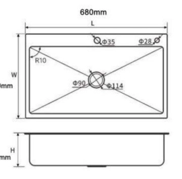 Комплект кухненска мивка иноск с дозатор и отцедник.