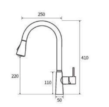 Комплект кухненска мивка черен/графит със смесител, дозатор и отцедник