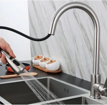 Комплект кухненска мивка иноск със смесител, дозатор и отцедник.