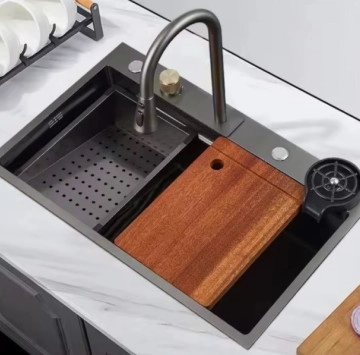 Кухненска мивка Smart 75/46см черна