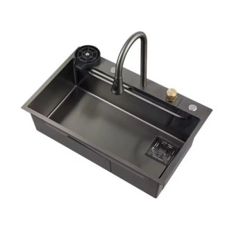 Кухненска мивка Smart 75/46см черна