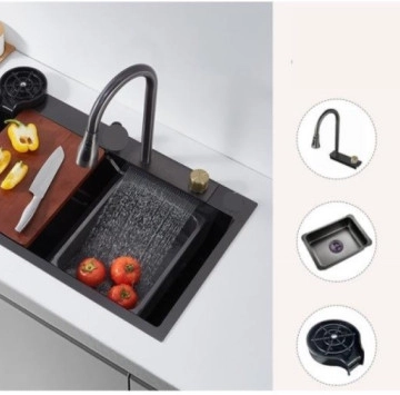 Кухненска мивка Smart 75/46см черна