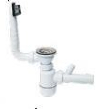 Кухненска мивка с плот 86/43.5 см. хром