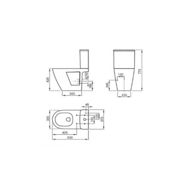 Моноблок HappySmart-N бял FAYANS