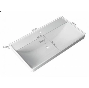 Мивка за мебел ICC9155-2New. 91см бяла ИНТЕР КЕРАМИК