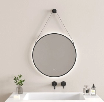 Огледало Genevra ф60см. черен мат ИНТЕР КЕРАМИК