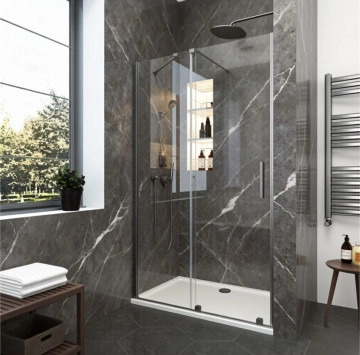 Параван Walk In Elgio 8002-120GG 120/h200см. сив мат ИНТЕР КЕРАМИК