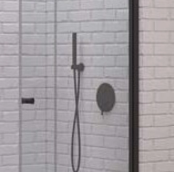 Параван S7 Nero 80/h200см. черен KARAG