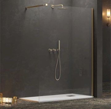 Параван Walk In 1 Oro 110/h200см злато KARAG