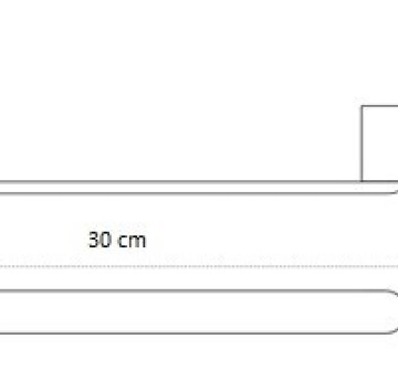 Пръчка за хавлия Corona 30см. хром 0230K