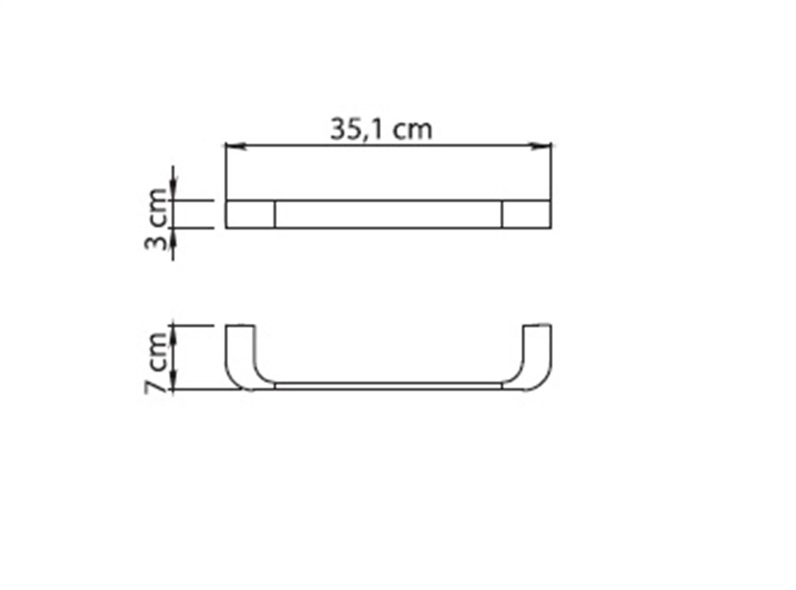 Пръчка за хавлия Outline 35см. хром 32213513
