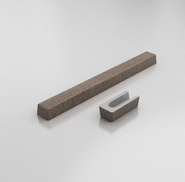 Праг за душ кабина граниксит 90см кафяв ФАТ