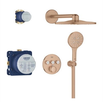 Промо Душ система Grohtherm SmartControl медно злато GROHE