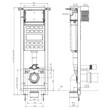 Промо Стенна тоалетна HappySmart-N Rimless Vortex и Структура FAYANS