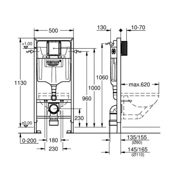 Промо Структура за вграждане Grohe 3 в 1 Rapid SL GROHE