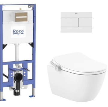 Промо интелигентна тоалетна Ona In-Wash Smart Rimless бяла ROCA