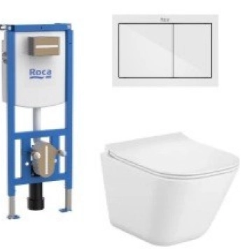 Промо Стенна тоалетна The Gap Compact и Структура Duplo S ROCA