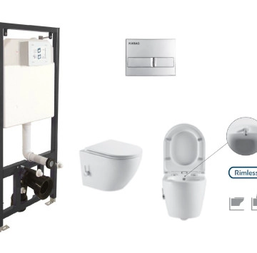 Промо Стенна тоалетна Milos LT 046E-NRHC и Структура T112-001 KARAG