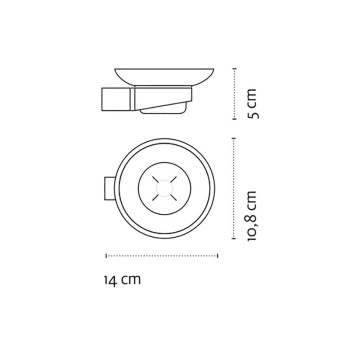 Сапунерка Corona хром