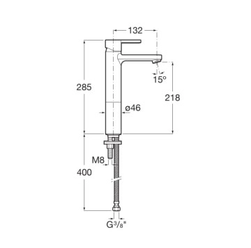 Смесител за мивка Naia розово злато ROCA
