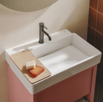 Смесител за мивка Ona Cold Start титаниево черен ROCA