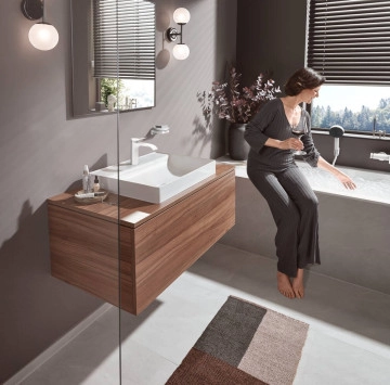 Смесител за мивка Vivenis 110 бял мат HANSGROHE