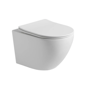 Стенна тоалетна чиния 4937MW Tornado бял мат ИНТЕР КЕРАМИК