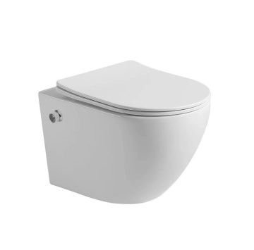 Стенна тоалетна чиния 4937W с биде бяла ИНТЕР КЕРАМИК