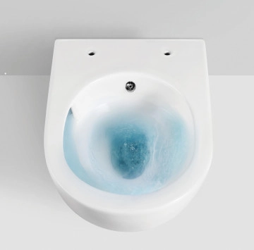 Стенна тоалетна чиния 4937W с биде бяла ИНТЕР КЕРАМИК