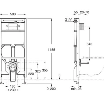 Структура за вграждане Duplo S Smart ROCA
