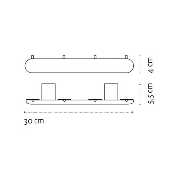 Закачалка Corona черен мат