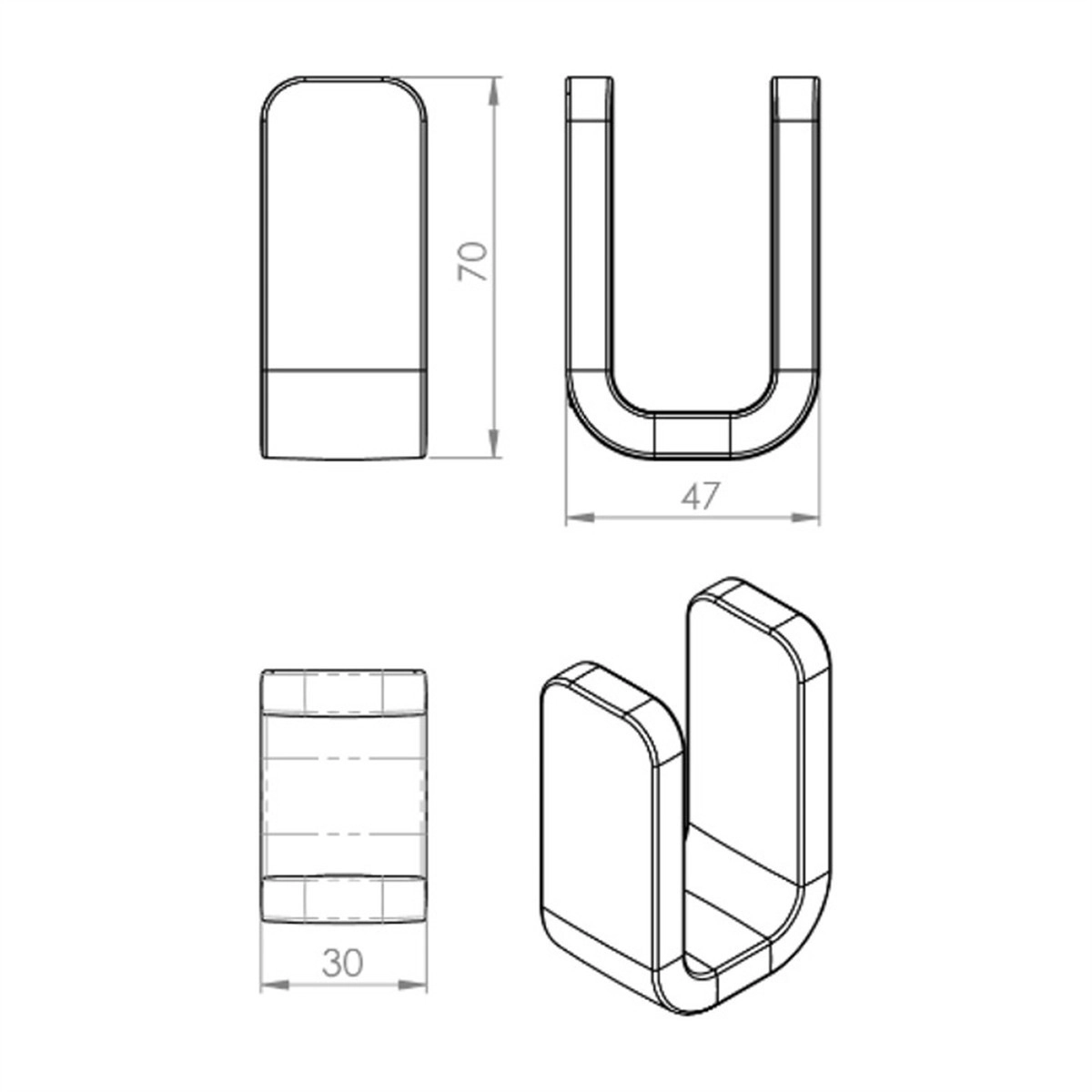 Закачалка Outline хром 322613