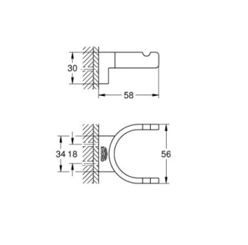 Закачалка Selection медно злато GROHE